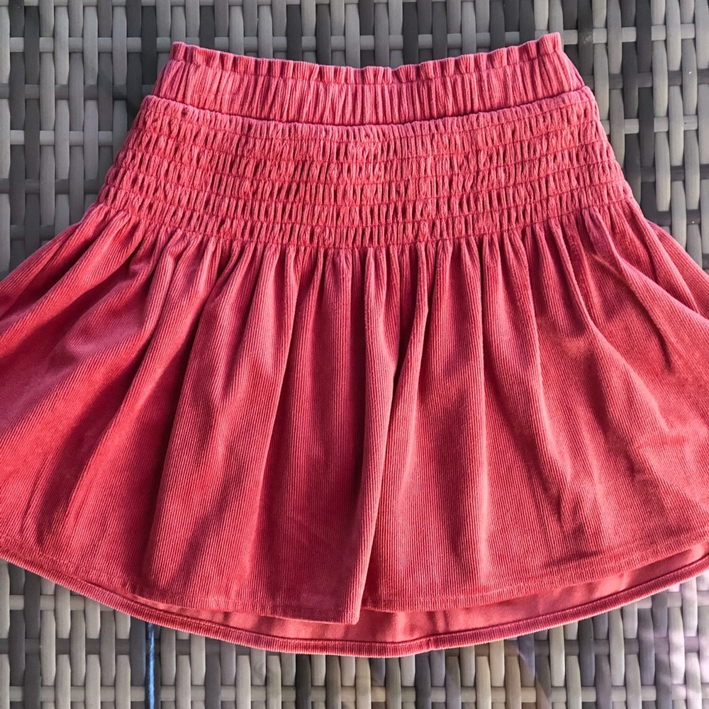 GB Girls Smocked High Waist Mini Skirt